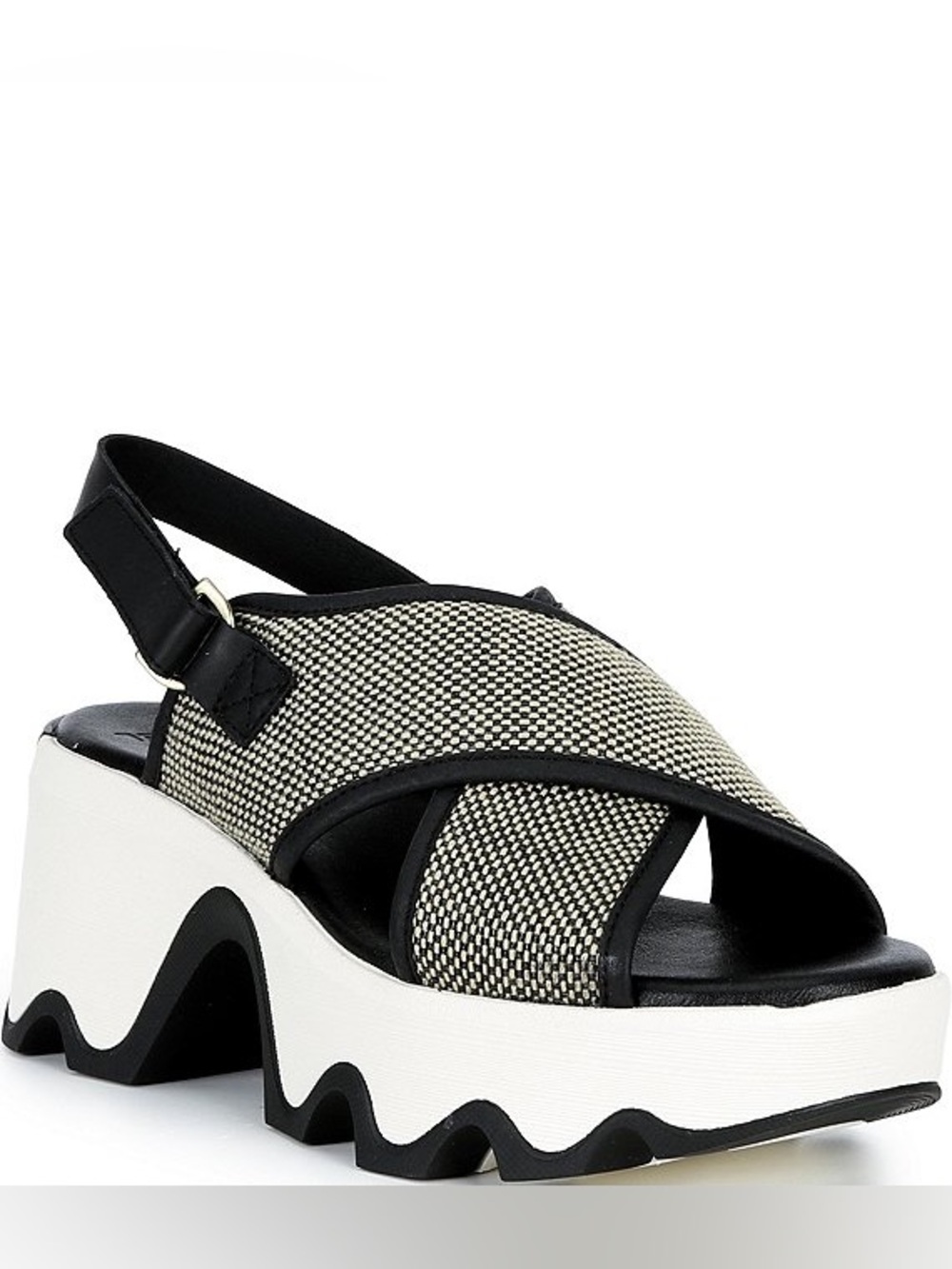Kinetic Aura Slingback TXT Woven Platform Sandals